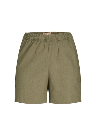 Jack & Jones Jjxx Jxpoppy Lınen Hw Shorts P Yeşil Kadın Şort 000000000101961818 Yeşil