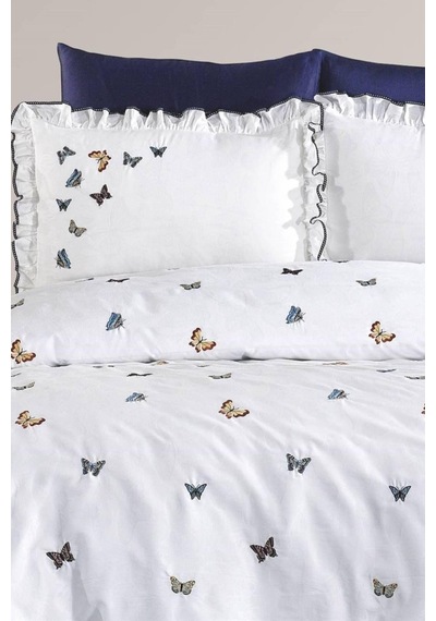 Nazik Home Laura Krem Nevresim Takımı ÇK Krem