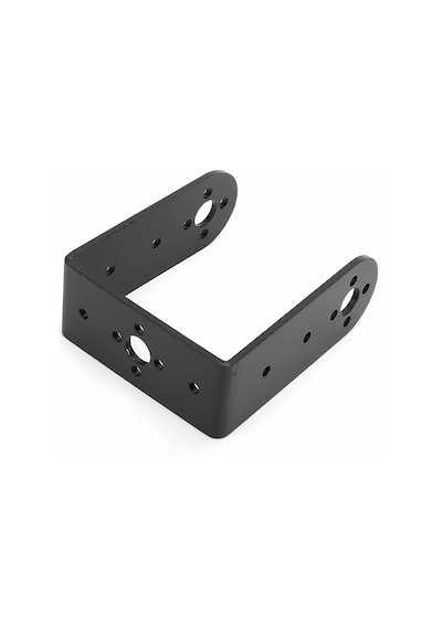 Uzun U Servo Motor Metal Montaj Parçası Braket Mg995 Mg996r S3003 Td-8120mg Alüminyum Tutucu