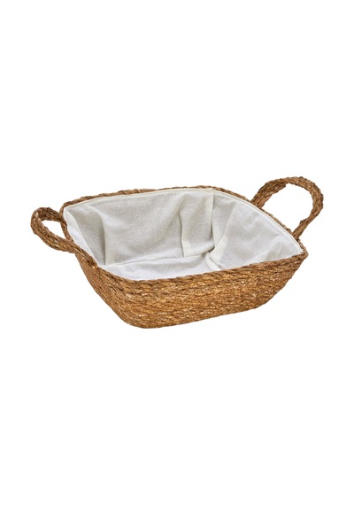 Casa Linda Hasır Ekmek Sepeti 28 X 28 X 10 Cm 4 Adet Çok Renkli