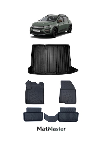 Dacia Sandero 2026 Model 5d Premium Ekstra Havuzlu Paspas Ve Bagaj Havuzu Set