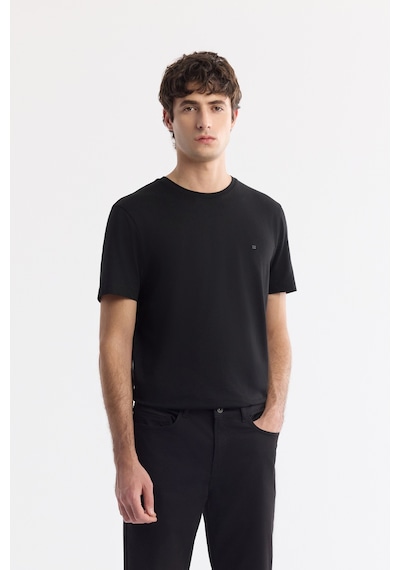 Avva Erkek Siyah Soft Touch Pamuklu Slim Fit Pantolon B003038