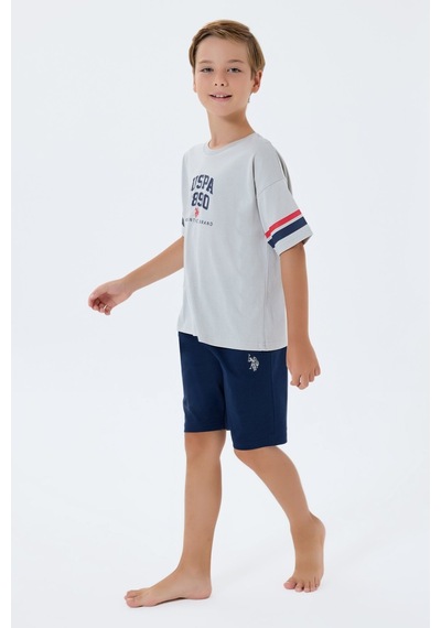 U.s. Polo Assn. Erkek Çocuk Beyaz Bermuda Takım 5274-49782 Beyaz