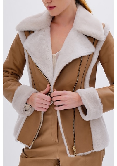 Valmenti Kadın Kürk Taba Mont 616 6593 Bn Kurk Sk24/25 Taba Taba