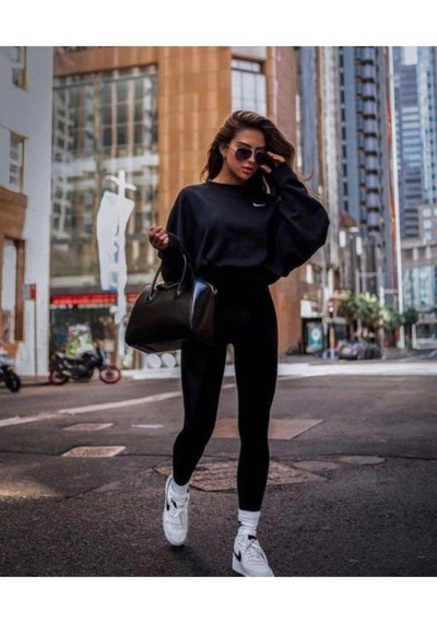 Kadın Modası Kadın Siyah Fitilli Yüksek Bel Dikişsiz Örme Fitilli Tayt (Içlik)Siyah Xl/L Siyah