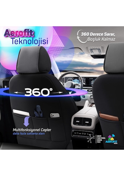 Otom Core Design Premium Deri Ekstra Destekli Oto Koltuk Kılıfı 550899954