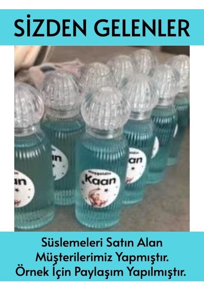 Okyanus Mavisi Rengi Boş Plastik Şişe 25 Adet 50 Ml Kolonya Söz Nişan Düğün Nikah Dnz21taçmavi