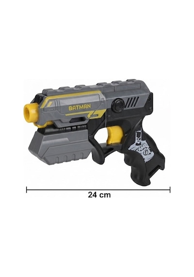 TıfılToys Batman Figürlü 10 Adet Yumuşak Mermili Dart Atan Hedefli Eğlenceli Aksiyon Oyun Seti