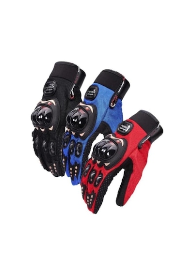 Biker Tam Parmak Korumalı Ve Nefes Alabilen Telefon Uyumlu Motorcu & Bisiklet Eldiveni Pro Sürüş Eldiveni