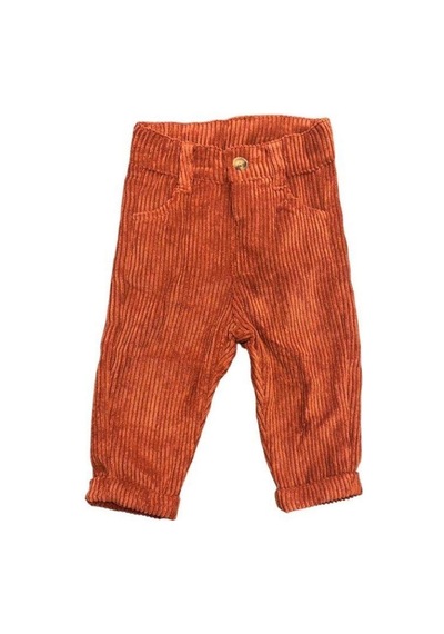 Çikoby Erkek Bebek Fitilli Kadife Pantolon-13682 Tarçın