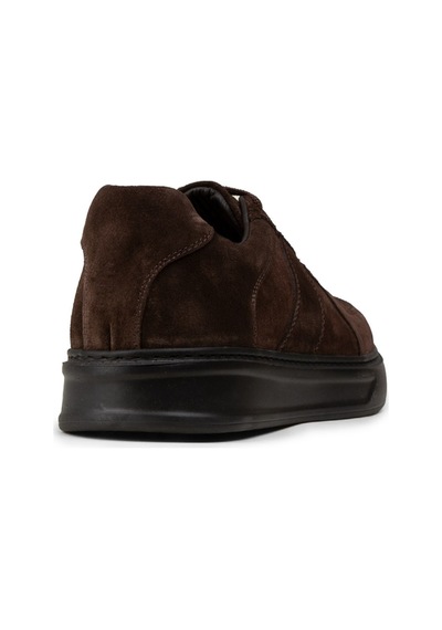 Deery Erkek Kahverengi Hakiki Süet Sneaker Ayakkabı - 02017mkhvp01 Kahverengi