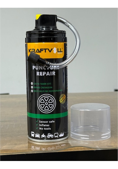 Ultra Profesyonel 400ml Lastik Tamir Kiti Ani Onarım Ve Güçlü Sızdırmazlık Performansı Xl Siyah