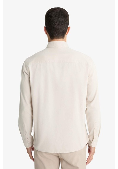 Defacto Regular Fit Polo Yaka Gabardin Uzun Kollu Gömlek F1261ax25auer22 Ekru Defacto Regular Fit Polo Yaka Gabardin Uzun Kollu Gömlek F1261ax25auer22 Ekru