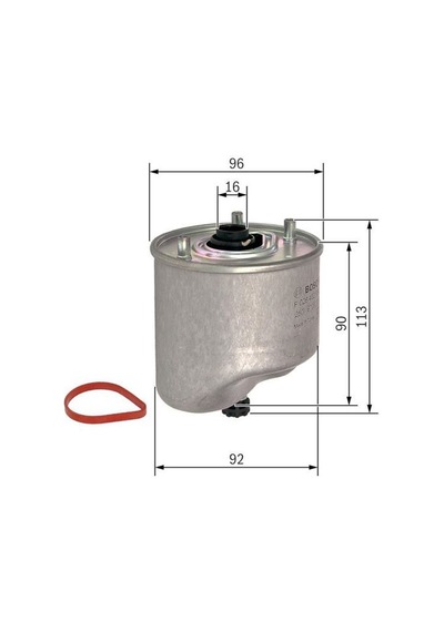 BOSCH F026402125 MAZOT FİLTRESİ KALEOS 08- 2.0 DCI / QASHQAI 07-