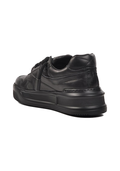 Ayakmod Premium 1306 Siyah Cilt Erkek Sneaker 001