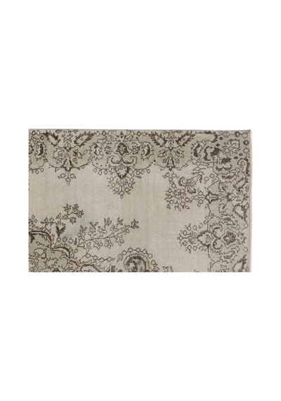 El Dokuması Vintage Yün-pamuk Bej Halı 9102 189 X 296 Cm