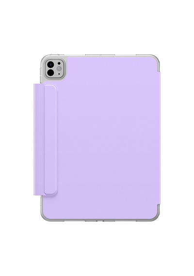 Apple Uyumlu iPad Pro 11 2024 Amazingthing Minimal Mag Katlanabilir Standlı Kalem Bölmeli Kılıf Mor Kapaklı Kılıf