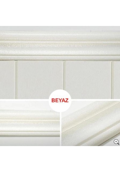 Beyaz 8X117 Cm 4 Adet Kendinden Yapışkanlı Duvar Kağıdı Çıtası