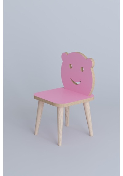 Pembe Çocuk Sandalyesi Tek Aktivite Sandalyesi Pembe