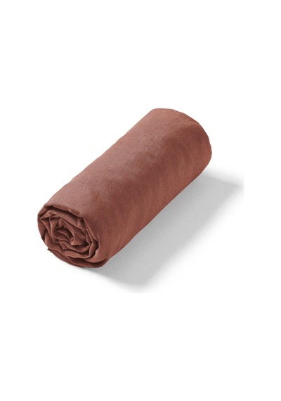 Maki Home Kahve 180x200 Yastiksiz Battal Boy Lastikli Çarşaf Kahverengi