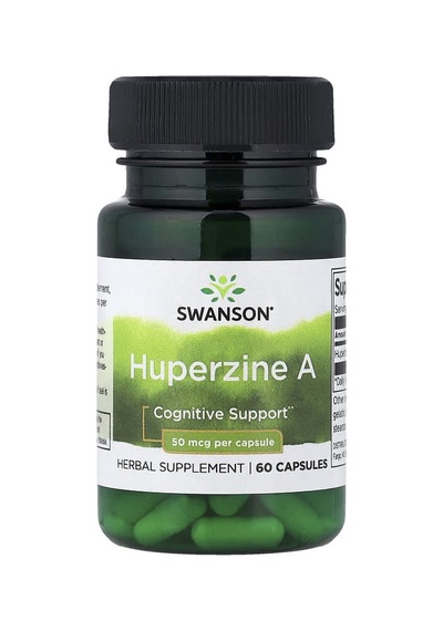 Swanson Vitamins, Huperzine A, 50 Mcg, 60 Capsules
