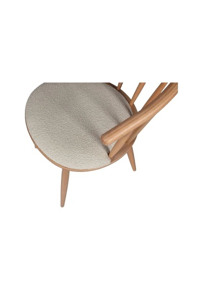 Bamboo Natural Ahşap Mutfak Sandalyesi Natural - Krem