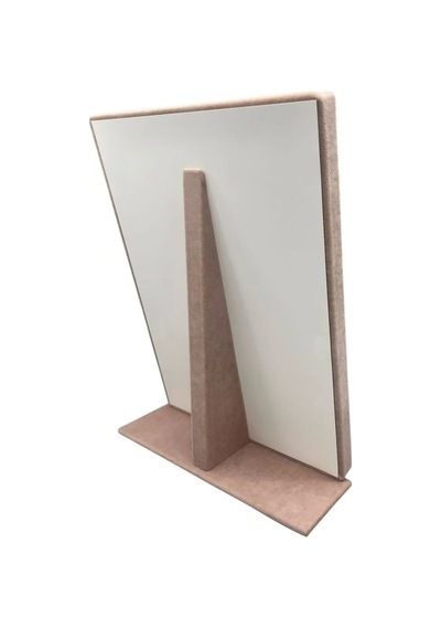 Yerli Üretim Süet Kumaş Tırnaklı Pembe Renk 34/24 Cm Ayaklı Tesbih Takı Stand Çok Renkli