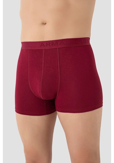 Hadpols Delux Serisi Bay İç Giyim Esnek Erkek Bordo Bambu Boxer 3'lü Paket