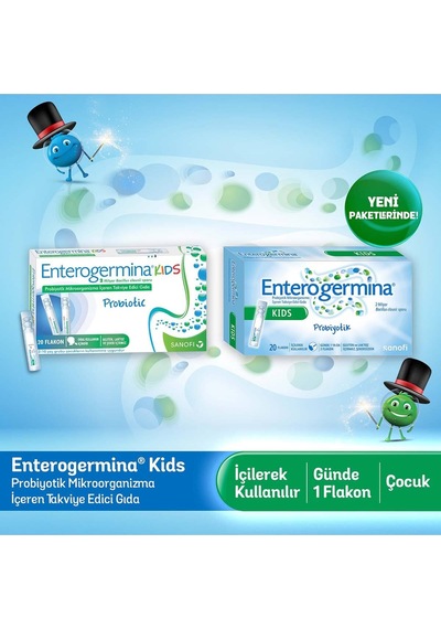Enterogermina Kids 5 ML 20 Flakon 2 Adet