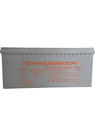 Teknogreen 200 Ah Jel Akü