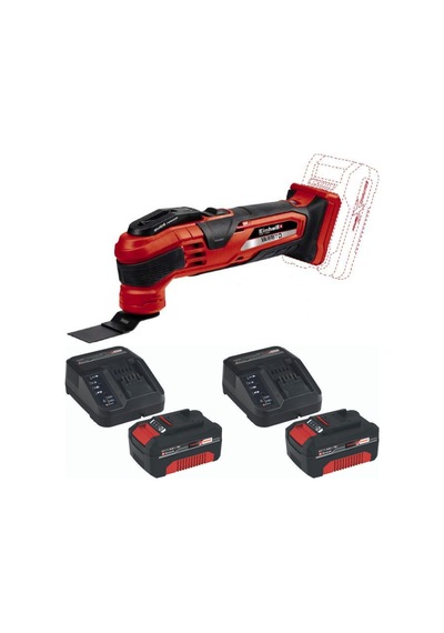 Einhell Varrito Çift Akülü Raspalama Makinesi + 4.0 Ah Akü 2 Adet