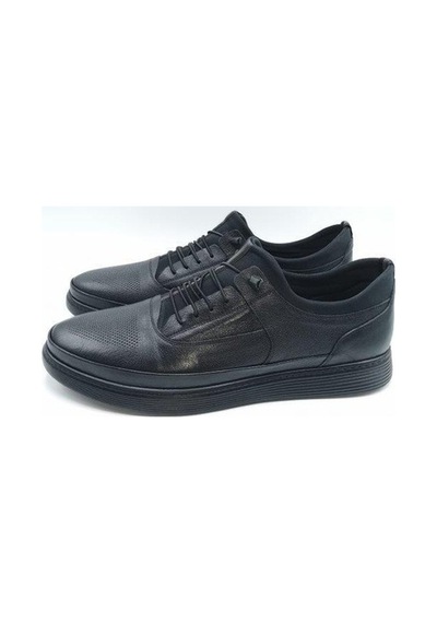 King Shoes 4390 Siyah Büyük Numara Rahat Erkek Ayakkabı