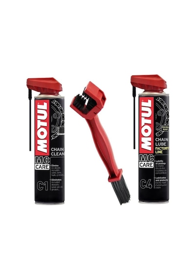 Motul Zincir Bakım C1 C4 Zincir Temizleme Fırçası Set
