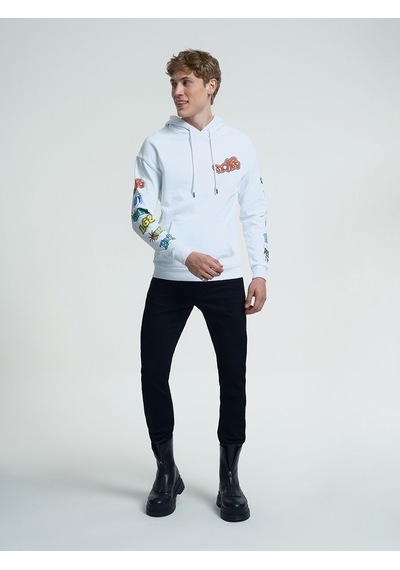 LOFT Oversize Fit Erkek Sweatshirt Lf2034200 Q1.v1 Beyaz
