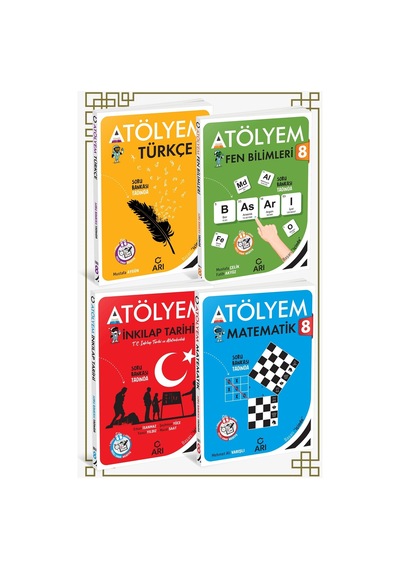 8.sınıf Atölyem Sosyal-fen-matematik-türkçe Seti