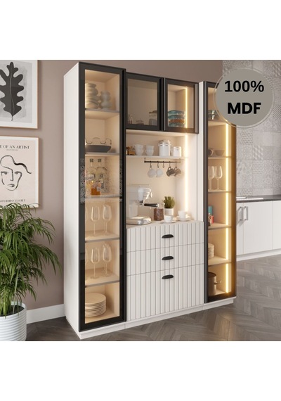 Seren Kahve Köşesi Dolabı %100 Mdf Temperli Cam Hazır Mutfak Dolabı Aytaşı Seren Kahve Köşesi Dolabı %100 Mdf Temperli Cam Hazır Mutfak Dolabı Aytaşı