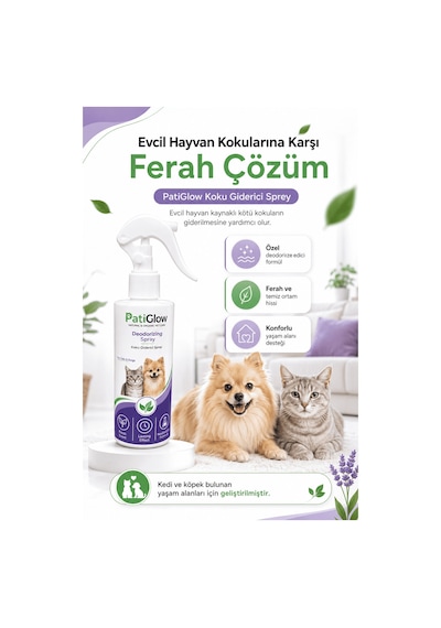 Patiglow Kedi Ve Köpek Koku Giderici Sprey