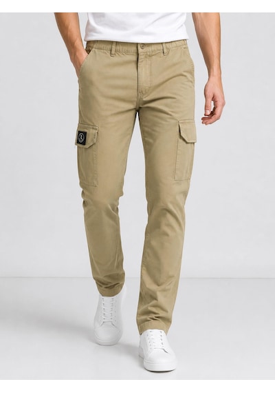 Remmy Boys Slım Fıt Erkek Likralı Kargo Pantolon 7745 Bej
