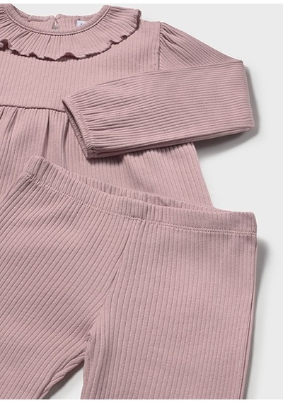 Mayoral Pembe Kız Bebek 3 Parça Yelekli Takım 2593 Pembe