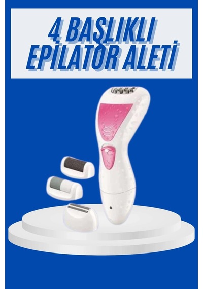 Mey İthalat Profesyonel 4in1 Çok Amaçlı Epilasyon Aleti Şarjlı Pratik Taşınabilir