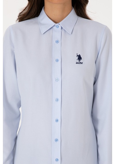 U.s. Polo Assn. Kadın Açık Mavi Gömlek Basic 50307990-vr003 Acık Mavı