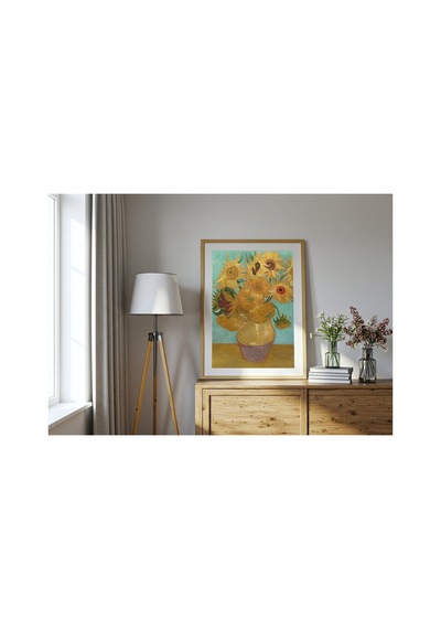 Van Gogh Van Gogh Ayçiçekleri Çerçevesiz Poster 21x30 Cm A4 Tablo Van Gogh Post Empresyonizm