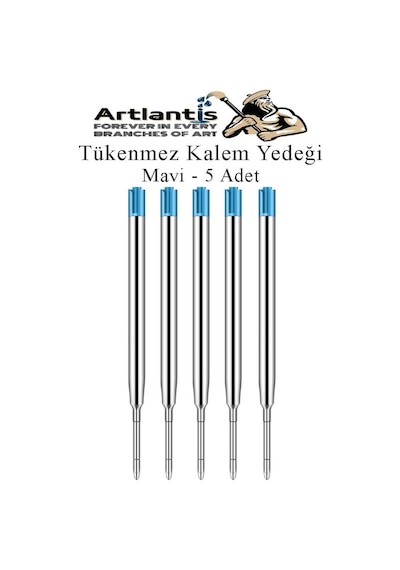 Tükenmez Kalem Yedeği 5 Adet Mavi