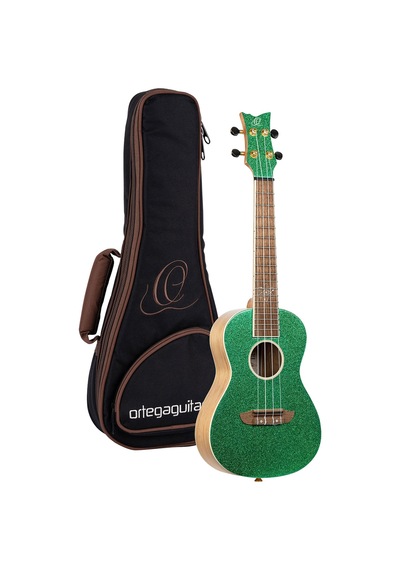 Ortega Element Series Concert Ukulele Metallic Green Ruel