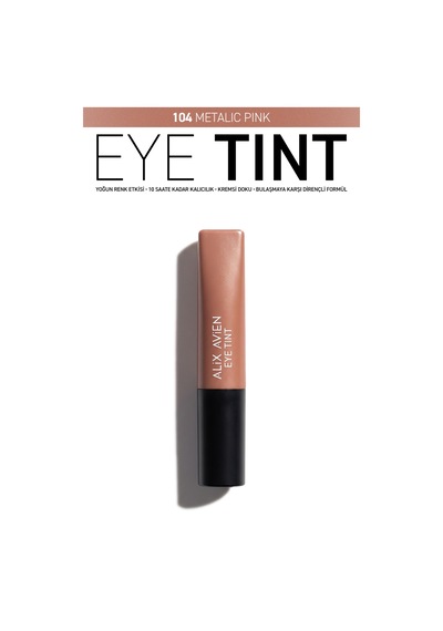 Uzun Süre Kalıcı Kremsi Likit Göz Farı - Eye Tint Creamy Sensation Eyeshadow 104 Metalic Pink Pembe