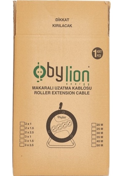 Bylion  (3X1.5  Mm & 20 Metre) Pmk Serisi   Makarali Kablo  (.)