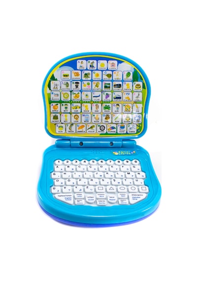 Oyuncak Mini Laptop Melek Mavi Türkçe İngilizce Eğitici Laptop