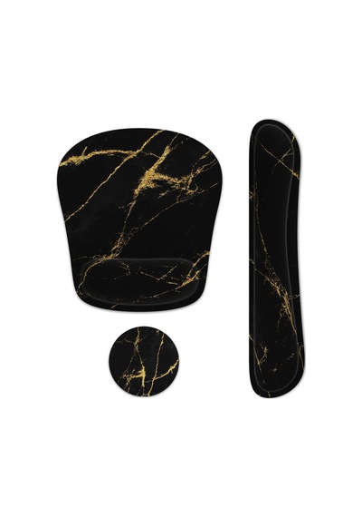 Tr Klavye Bilek Desteği Hafızalı Köpük Ergonomik Mouse Pad Bilgisayar Bilek Destek Seti İle Ev, Ofis İçin Kaymaz K