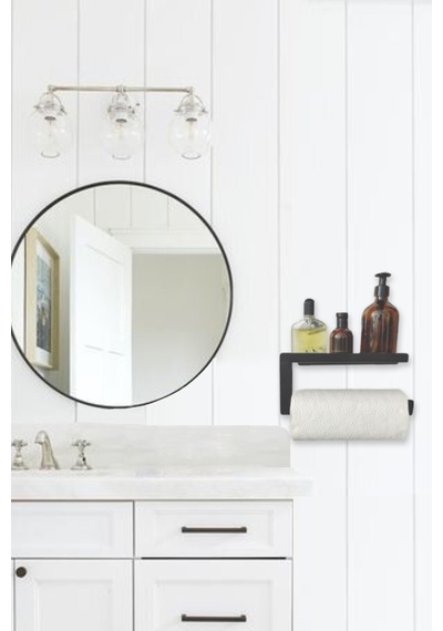Rulo Kağıt Havluluk Peçetelik Banyo Düzenleyici Siyah KAGITHAVLU Siyah