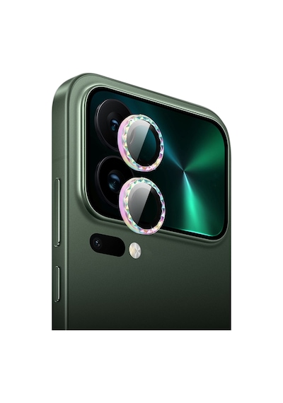 Xiaomi 17 Pro Max İçin Ipg Prolens Kamera Lens Koruyucu Elmas Kesim Çerçeveli, Kırılmaz Cam Çok Renkli